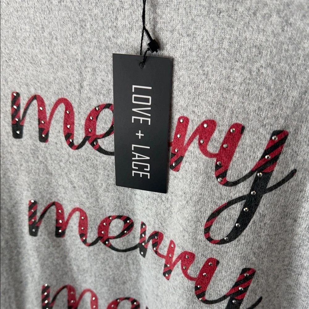 Gray Ruffle Sleeve Sweatshirt - Picture 6 of 7